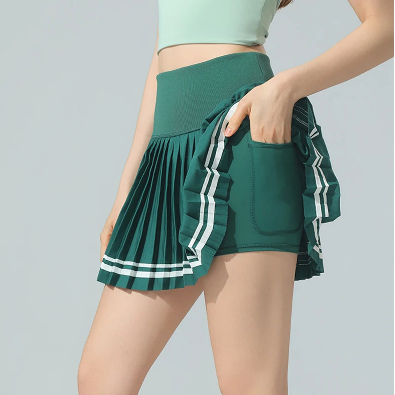 Women's Tennis Pants Skirt Quick Dry Fake Two-Piece Sporty Running Fitness Yoga Badminton Fashion Pleated Mini Skirt
Women's Tennis Pants Skirt Quick Dry Fake Two-Piece Sporty Running Fitness Yoga Badminton Fashion Pleated Mini Skirt