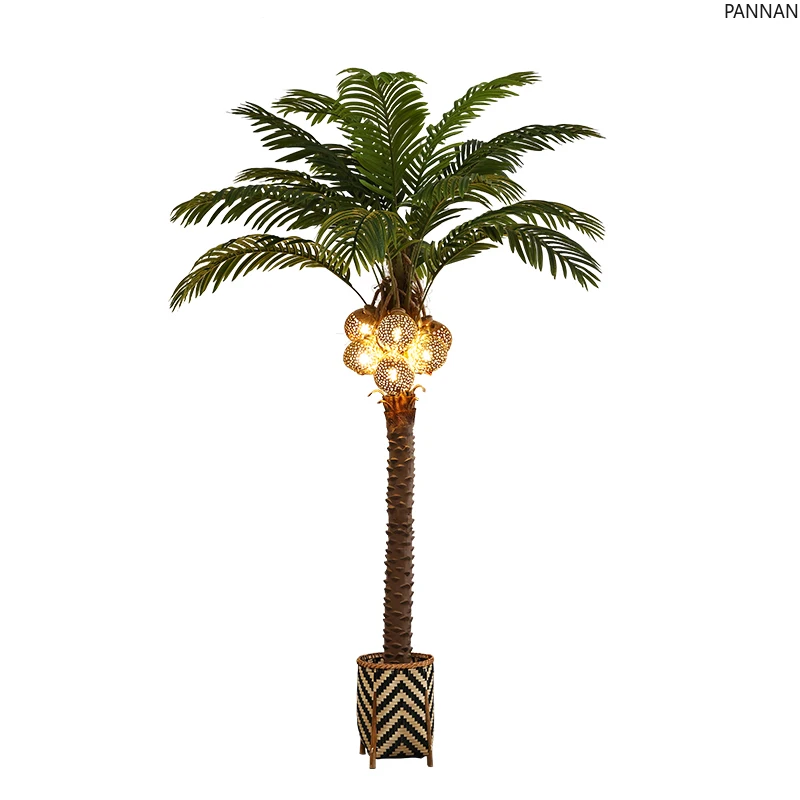 Simulated coconut tree floor lamp large fake plant potted plant indoor decoration simulated green plant bonsai decoration
Simulated coconut tree floor lamp large fake plant potted plant indoor decoration simulated green plant bonsai decoration