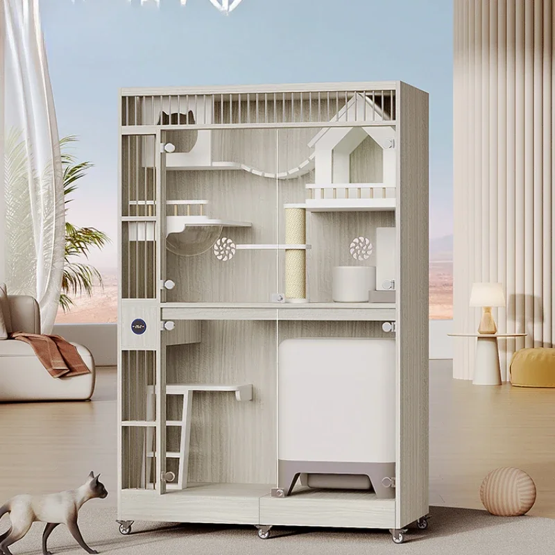 Smart cat villa solid wood cat cage real-time temperature monitoring cabinet nest house roomhouse large
Smart cat villa solid wood cat cage real-time temperature monitoring cabinet nest house roomhouse large
