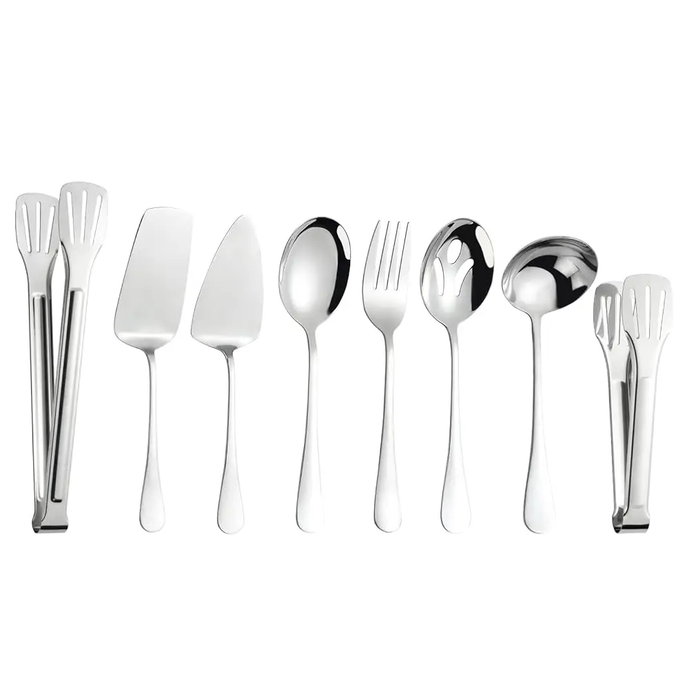 Large Serving Utensils,8 Pcs Stainl Steel Serving Set Lude Serving Spoons,Serving Fork,Soup Ladle,Serving Tongs,Lasagna
Large Serving Utensils,8 Pcs Stainl Steel Serving Set Lude Serving Spoons,Serving Fork,Soup Ladle,Serving Tongs,Lasagna