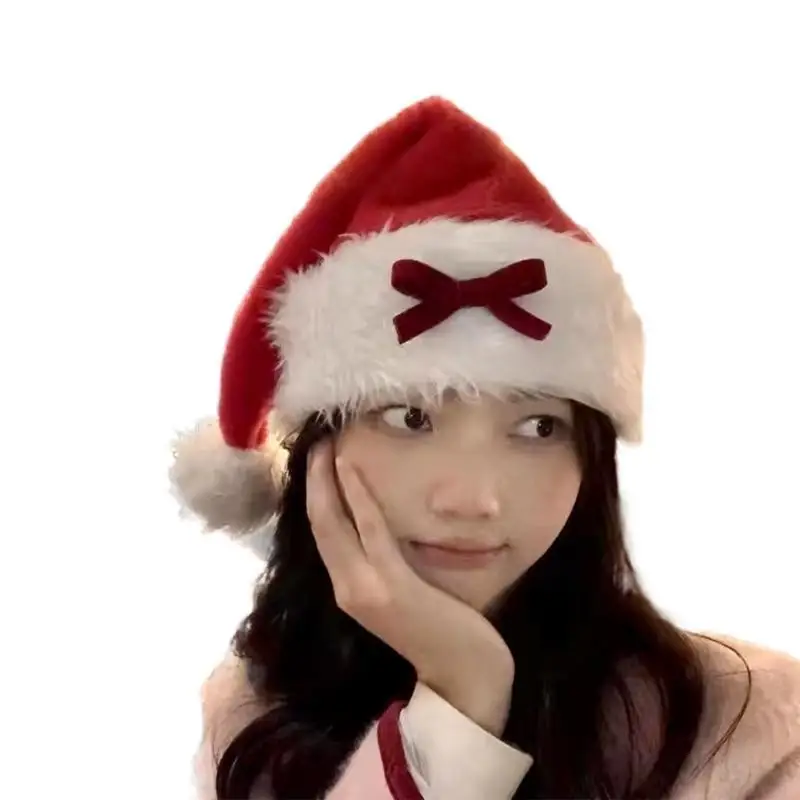 652F MerryChristmas Santa Cap Plush Bobble Hat Happy New Year Party Props Decoration
652F MerryChristmas Santa Cap Plush Bobble Hat Happy New Year Party Props Decoration