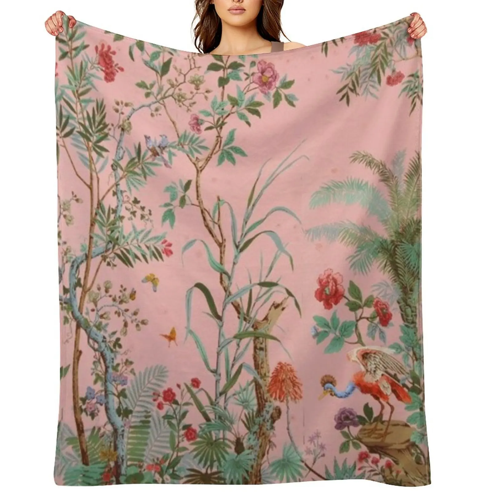 Pink Chinoiserie Throw Blanket Hairys cosplay anime Soft Plush Plaid Tourist Blankets
Pink Chinoiserie Throw Blanket Hairys cosplay anime Soft Plush Plaid Tourist Blankets