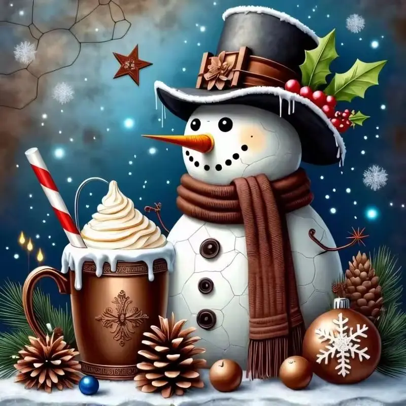 CHENISTORY 5D DIY Diamond Painting Snowman Full Square Round Diamond Embroidery Cross Stitch Kit Home Decoration
CHENISTORY 5D DIY Diamond Painting Snowman Full Square Round Diamond Embroidery Cross Stitch Kit Home Decoration