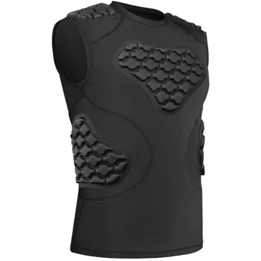 Mens Baseball Chest Protector Football Padded Shirt Compression Vest with Pads Adult Rib Protective Undershirt
Mens Baseball Chest Protector Football Padded Shirt Compression Vest with Pads Adult Rib Protective Undershirt