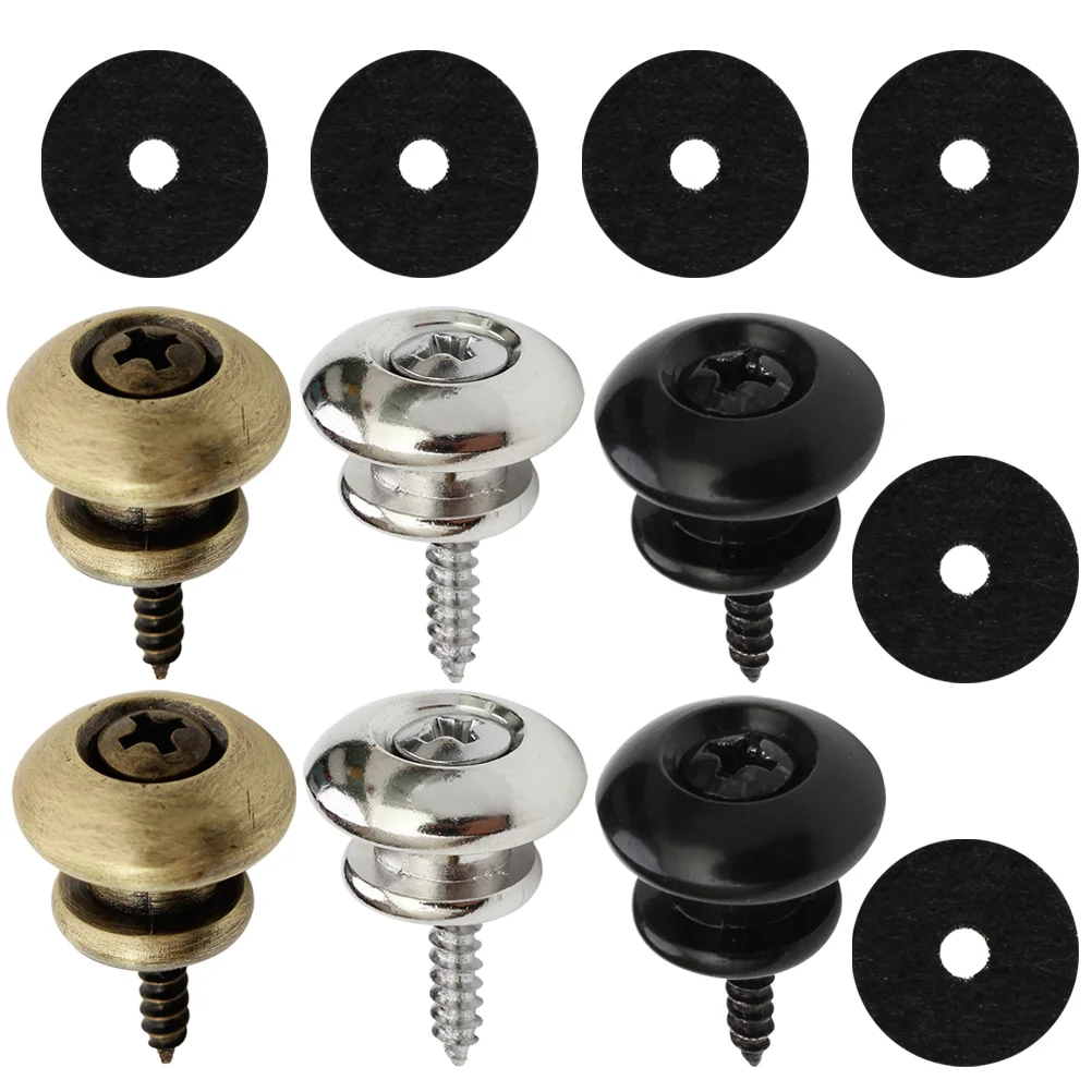 6 Pcs Guitar Strap Button Belts Accessories Tail Nail Parts Iron Repair Kit Locking Locks
6 Pcs Guitar Strap Button Belts Accessories Tail Nail Parts Iron Repair Kit Locking Locks
