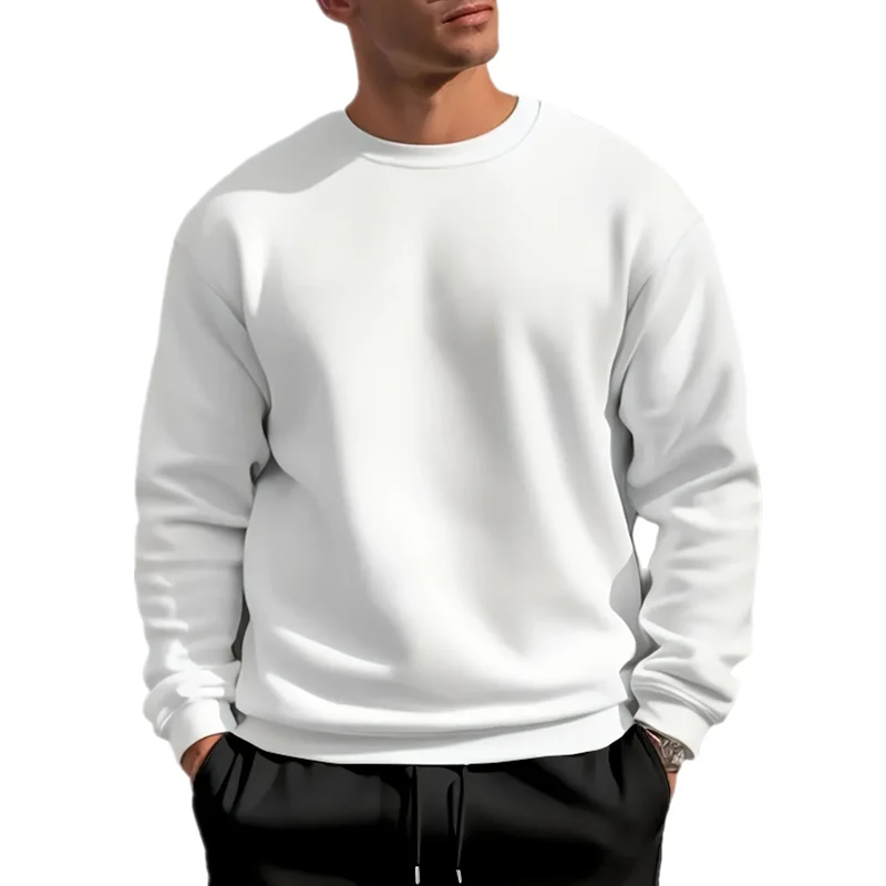 Round Necked Hoodie Loose Solid Color Spring Autumn Winter Men And women's Plush And Thick Versatile Top Sweatshirts Pullover
Round Necked Hoodie Loose Solid Color Spring Autumn Winter Men And women's Plush And Thick Versatile Top Sweatshirts Pullover