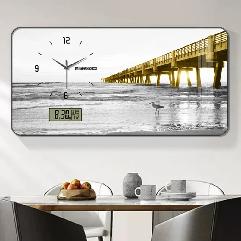 Large Wall Clock Modern Design Calendar Nordic Wall Clocks Luxury Living Room Decor Crystal Porcelain Painting Reloj De Pared
Large Wall Clock Modern Design Calendar Nordic Wall Clocks Luxury Living Room Decor Crystal Porcelain Painting Reloj De Pared