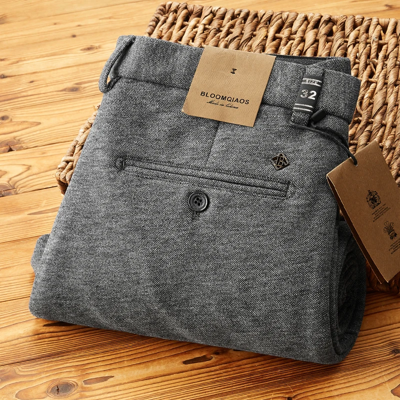 Мужские роскошные шерстяные брюки прямого кроя, повседневные, эластичные, утепленные, осенне-зимние, теплые, деловые, длинные
Мужские роскошные шерстяные брюки прямого кроя, повседневные, эластичные, утепленные, осенне-зимние, теплые, деловые, длинные