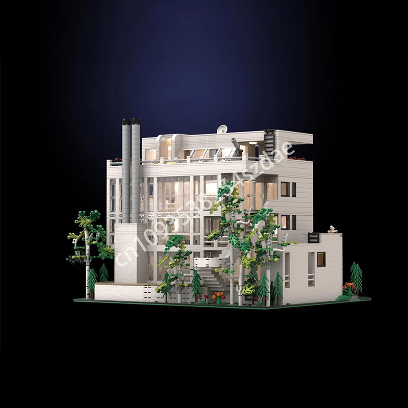 5283 шт. MOC изготовленное на заказ модульное здание Douglas House of Richard Meier, модель с видом на улицу, строительный блок, креативные кирпичи, игрушка, подарок для ребенка
5283 шт. MOC изготовленное на заказ модульное здание Douglas House of Richard Meier, модель с видом на улицу, строительный блок, креативные кирпичи, игрушка, подарок для ребенка