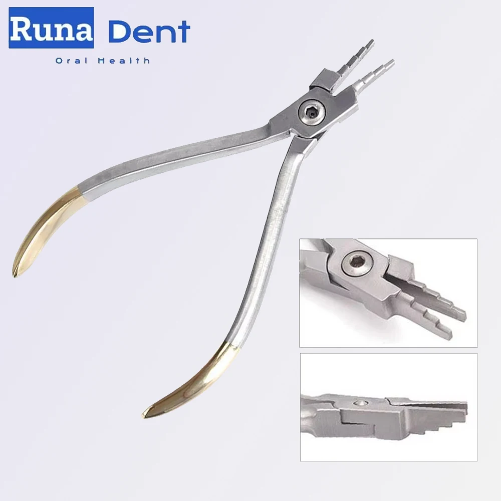 Premium Stainless Steel Dental Trapezoidal Pliers - Vertical Bending & Bow Wire Forming Pliers for Orthodontic Treatments
Premium Stainless Steel Dental Trapezoidal Pliers - Vertical Bending & Bow Wire Forming Pliers for Orthodontic Treatments