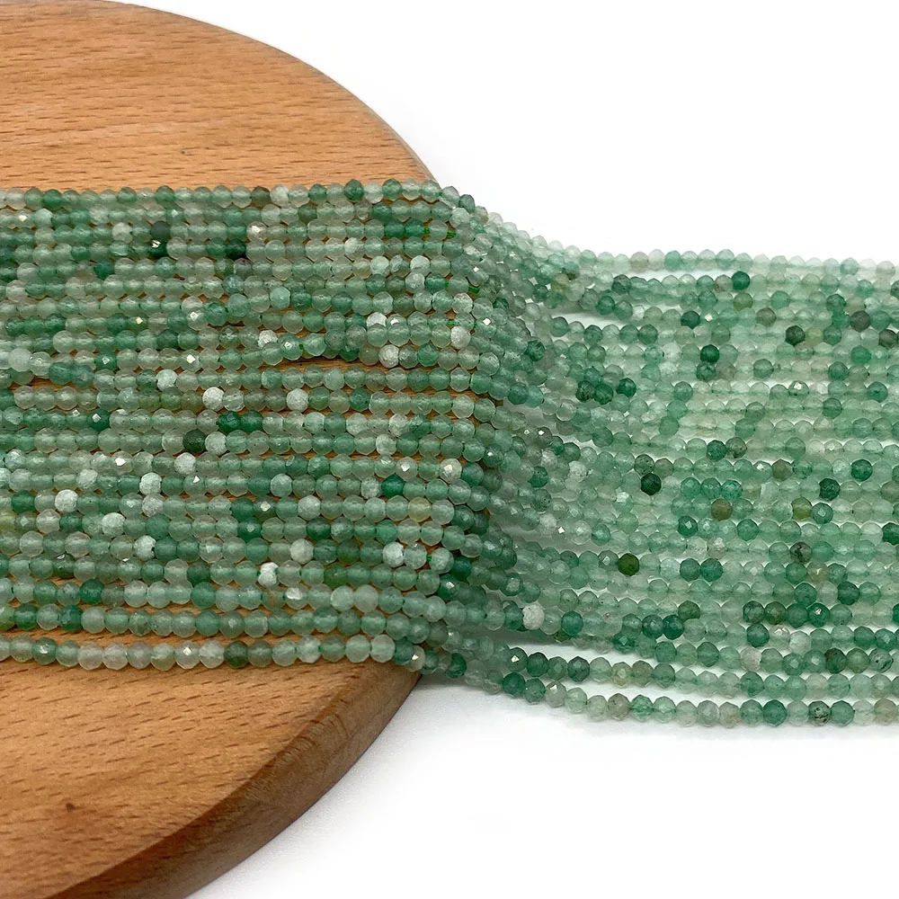 Natural Green Aventurine Bead 2/3/4mm Small Size Faceted Round Loose Bead 1 Strand DIY Making Necklace Bracelet Earring Jewelry 
Natural Green Aventurine Bead 2/3/4mm Small Size Faceted Round Loose Bead 1 Strand DIY Making Necklace Bracelet Earring Jewelry