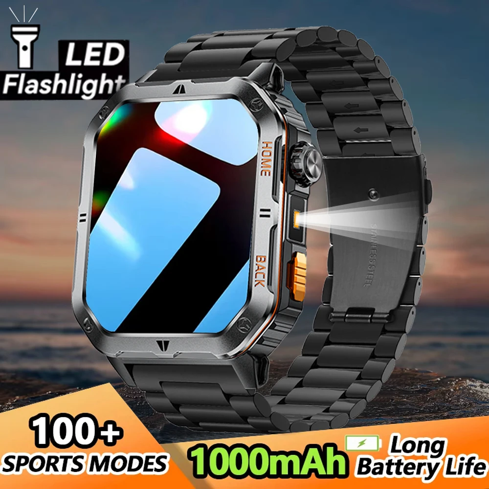 2025 Новые Смарт-часы для мужчин, 1000 мАч, аккумулятор большой емкости, уличный фонарик, Bluetooth-вызов, водонепроницаемые спортивные умные часы для фитнеса
2025 Новые Смарт-часы для мужчин, 1000 мАч, аккумулятор большой емкости, уличный фонарик, Bluetooth-вызов, водонепроницаемые спортивные умные часы для фитнеса
