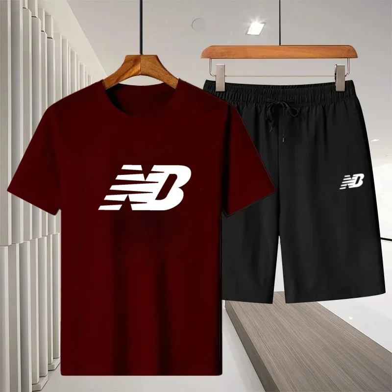 Fashionable 2026 men's T-shirt sports shorts summer new set, outdoor casual 2-piece set with short sleeves
Fashionable 2026 men's T-shirt sports shorts summer new set, outdoor casual 2-piece set with short sleeves