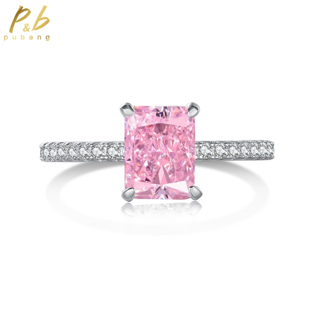 PuBang Fine Jewelry Real 925 Sterling Silver Created Moissanite Diamond Ring for Women Anniversary Engagement Gift Free Shipping
PuBang Fine Jewelry Real 925 Sterling Silver Created Moissanite Diamond Ring for Women Anniversary Engagement Gift Free Shipping