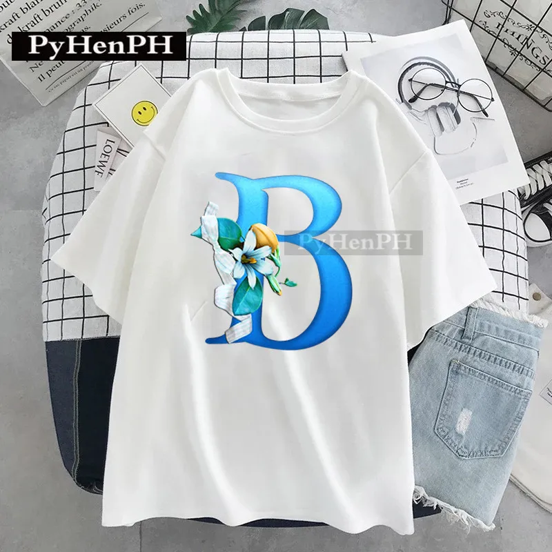 Personality 26 English Letters Casual All-match Short-sleeved Crewneck T-shirt Women Clothes Graphic T Shirts 
Personality 26 English Letters Casual All-match Short-sleeved Crewneck T-shirt Women Clothes Graphic T Shirts