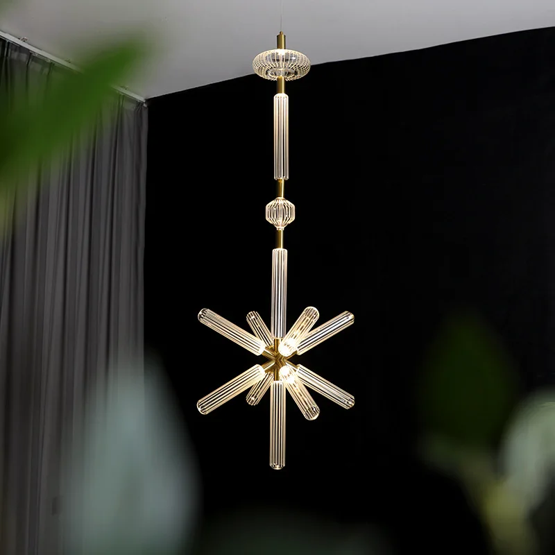 2026 Snowflake Chandelier Postmodern Designer Light Luxury Glass Tube Pendant Model House Sales Department Customize Engineering
2026 Snowflake Chandelier Postmodern Designer Light Luxury Glass Tube Pendant Model House Sales Department Customize Engineering