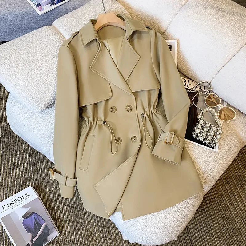 Casual Double Breasted Slim Trench Jacket Korean Windbreaker Elegant Women Outwear Fashion 2025 New Spring Coats Gabardina Mujer
Casual Double Breasted Slim Trench Jacket Korean Windbreaker Elegant Women Outwear Fashion 2025 New Spring Coats Gabardina Mujer