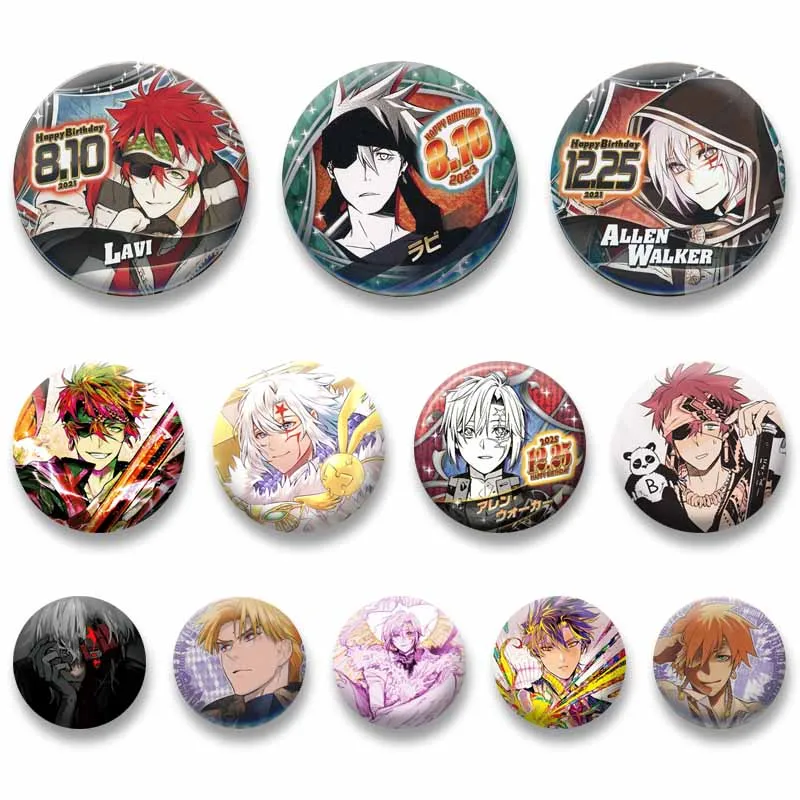 Cool Cartoon Character Allen Walker Tyki Mikk Badges Plastic Anime Button Pins Round Jewlery Brooch for Bag Collar Accessories
Cool Cartoon Character Allen Walker Tyki Mikk Badges Plastic Anime Button Pins Round Jewlery Brooch for Bag Collar Accessories