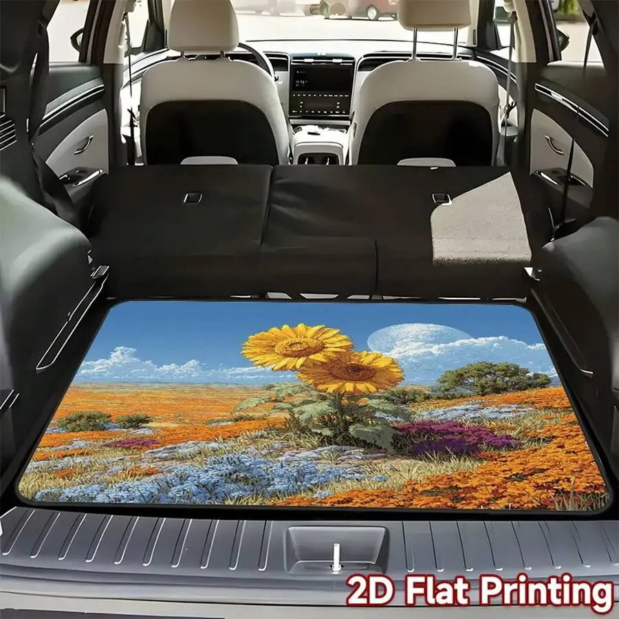 2D Flat Print Trunk Mat For Car Universal Polyester Floor Mat Sunflower Field Design
2D Flat Print Trunk Mat For Car Universal Polyester Floor Mat Sunflower Field Design