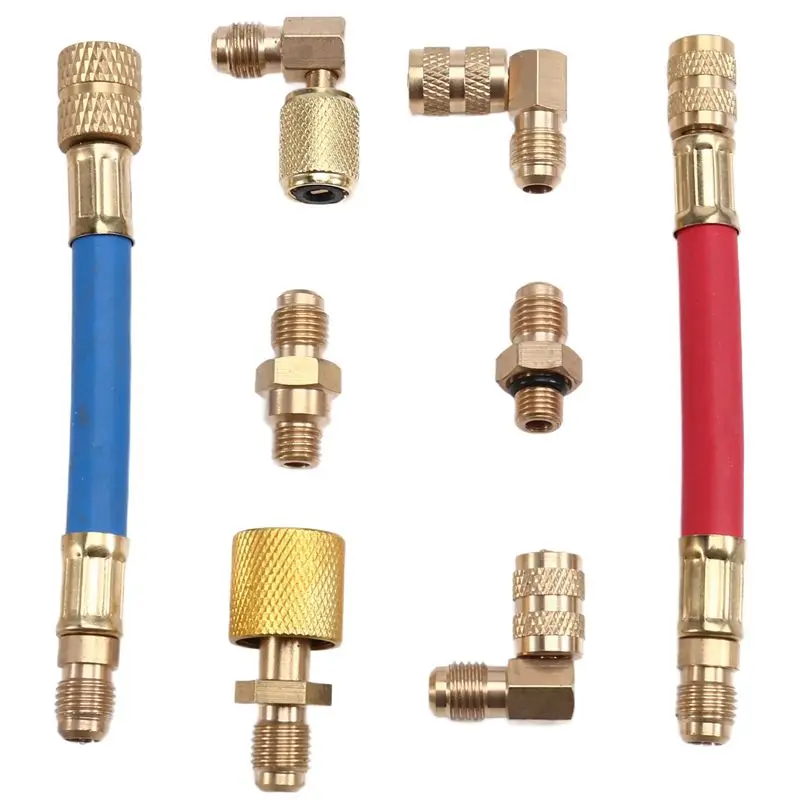 A82U-8Pcs Car Air Conditioner Refrigeration R134A R12 Multi Purpose Converting Adapter Air Condition Adapters Connector
A82U-8Pcs Car Air Conditioner Refrigeration R134A R12 Multi Purpose Converting Adapter Air Condition Adapters Connector