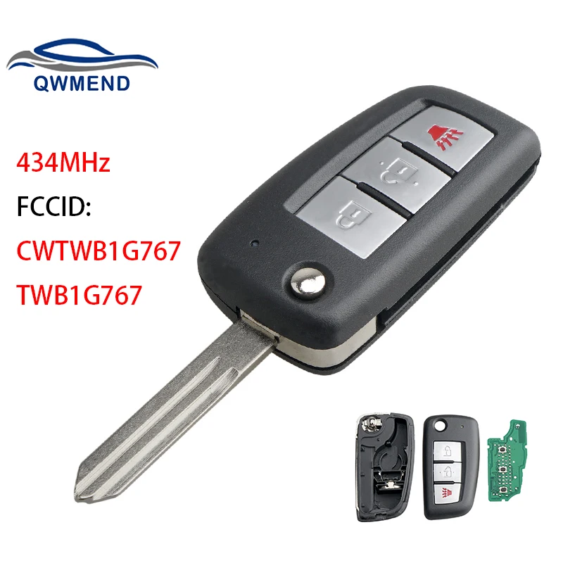 Пульт дистанционного управления с 3 кнопками QWMEND для Nissan Rogue 2014-чип PCF7961M 434 МГц CWTWB1G767 TWB1G767 28268-4CB1A
Пульт дистанционного управления с 3 кнопками QWMEND для Nissan Rogue 2014-чип PCF7961M 434 МГц CWTWB1G767 TWB1G767 28268-4CB1A