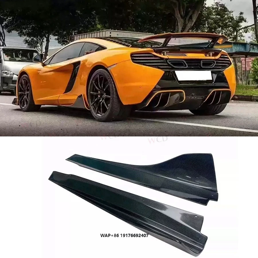 Боковая юбка из углеродного волокна в стиле DMC для McLaren MP4-12C 625C 650S, комплект бокового спойлера сплиттера
Боковая юбка из углеродного волокна в стиле DMC для McLaren MP4-12C 625C 650S, комплект бокового спойлера сплиттера