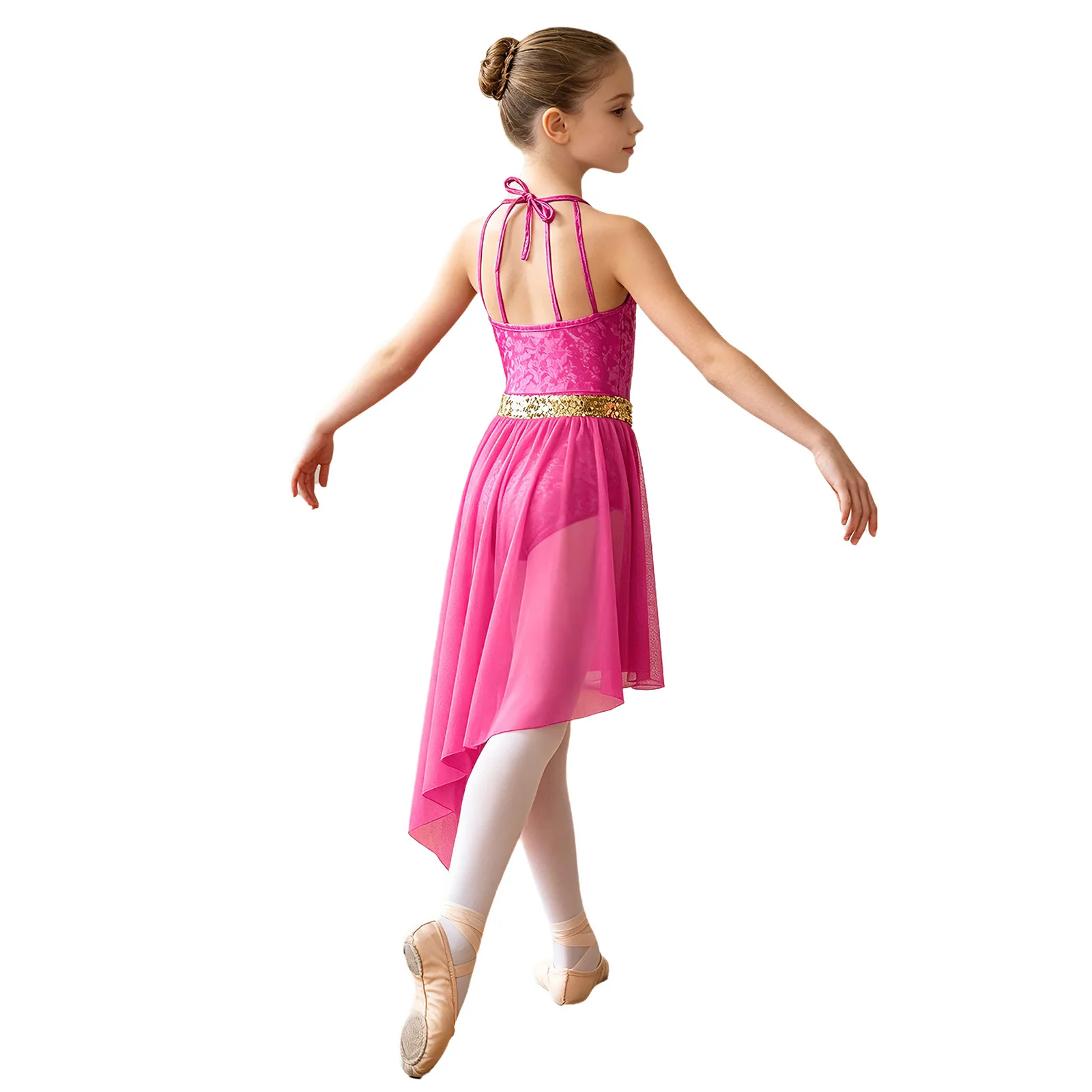Children Girls Ballet Lyrical Dance Dress Sleeveless Shiny Sequins Mesh Leotard Gymnastics Figure Skating Contemporary Dancewear
Children Girls Ballet Lyrical Dance Dress Sleeveless Shiny Sequins Mesh Leotard Gymnastics Figure Skating Contemporary Dancewear
