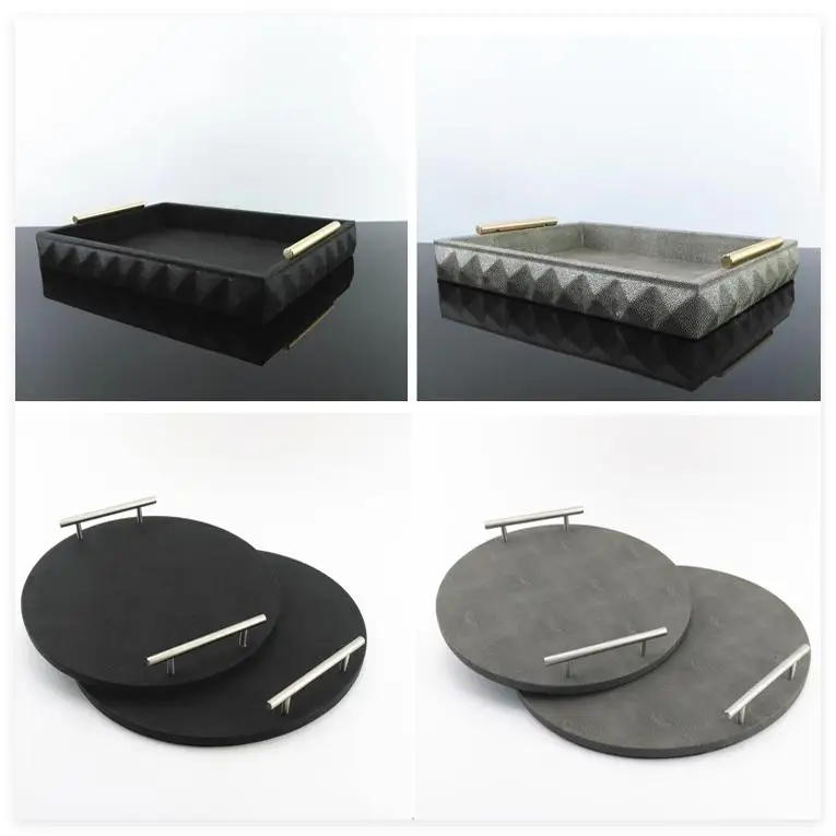Modern Minimalist Devil Fish Pattern Leather Square Tray round Tray Decorative Accessories Sample Room Storage Tray Dining Ut...
Modern Minimalist Devil Fish Pattern Leather Square Tray round Tray Decorative Accessories Sample Room Storage Tray Dining Ut...