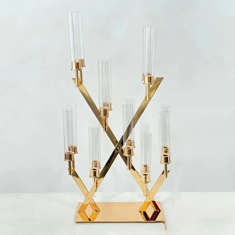 Cross-border wedding golden 16-head backgammon wrought iron Valentine's Day Christmas romantic table decoration road guide
Cross-border wedding golden 16-head backgammon wrought iron Valentine's Day Christmas romantic table decoration road guide