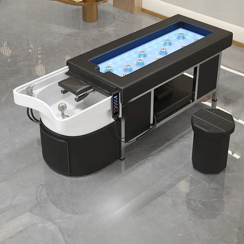 Smart Electric Shampoo Chairs Luxury Multifunction Barber Shop Head Spa Shampoo Bed Fumigation Salon Furniture Silla Champu FYSB
Smart Electric Shampoo Chairs Luxury Multifunction Barber Shop Head Spa Shampoo Bed Fumigation Salon Furniture Silla Champu FYSB