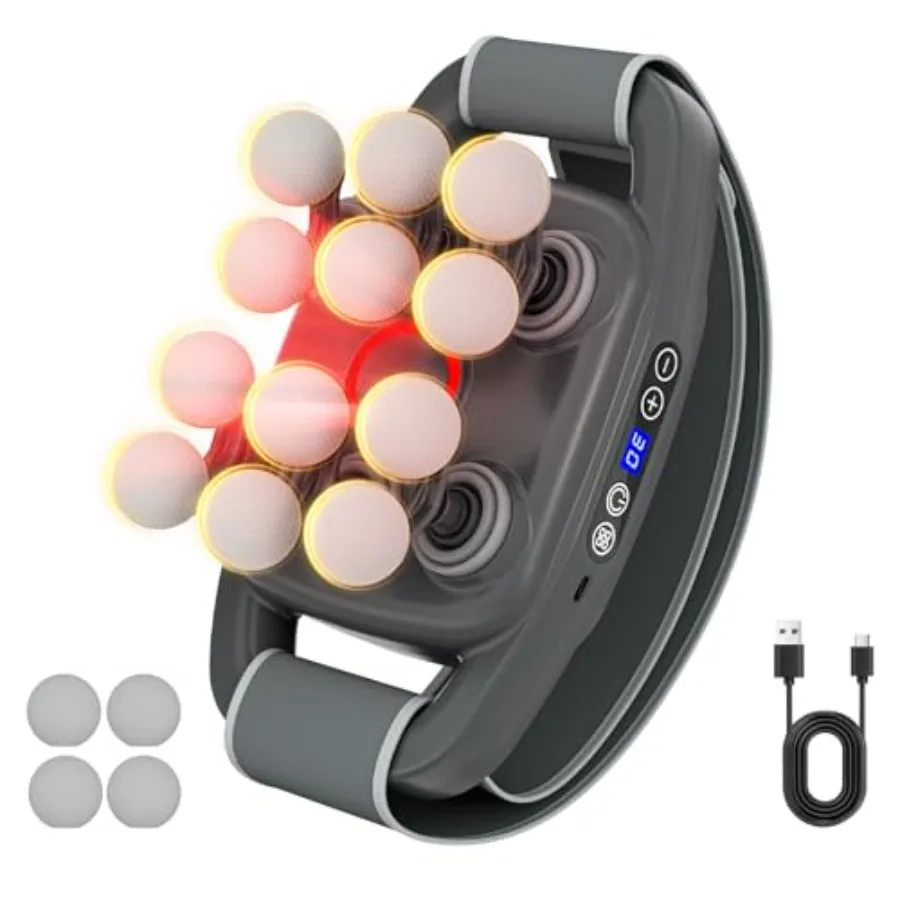 Cordless Neck and Back Massager with Heat 12 Professional Massage Heads 30 Adjustable Intensity Levels 3 Massage Modes for Deep
Cordless Neck and Back Massager with Heat 12 Professional Massage Heads 30 Adjustable Intensity Levels 3 Massage Modes for Deep