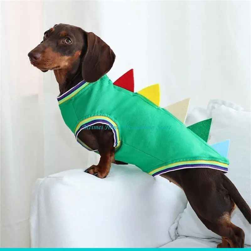 H7BF Dachshund Dinosaur Theme Costume Vest 2 Leg Design Easy to Wear Winter Clothing
H7BF Dachshund Dinosaur Theme Costume Vest 2 Leg Design Easy to Wear Winter Clothing