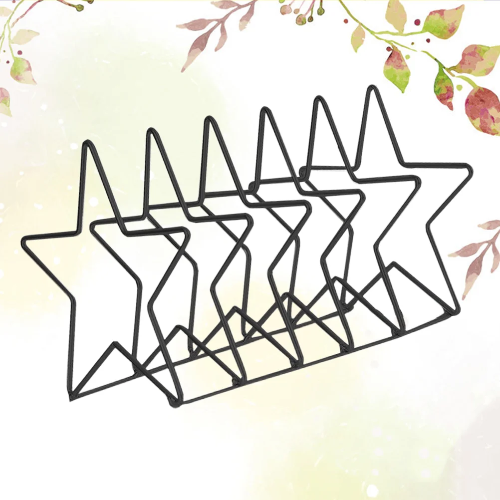Desktop Bookshelf Iron Wire Bookend Organiser Pentagram Star Shaped Storage Rack Display Easel Black
Desktop Bookshelf Iron Wire Bookend Organiser Pentagram Star Shaped Storage Rack Display Easel Black