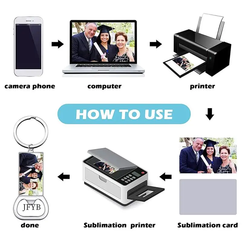 JY-10Pcs Sublimation Blanks Keychains Blank Metal Bottle Opener Key Rings Rectangle Heat Transfer Sublimation Keychains
JY-10Pcs Sublimation Blanks Keychains Blank Metal Bottle Opener Key Rings Rectangle Heat Transfer Sublimation Keychains