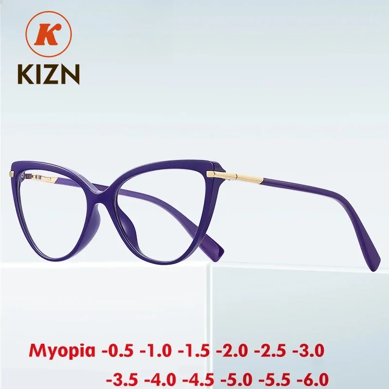 Очки KIZN «Кошачий глаз» для коррекции близорукости, высококачественные, модные, женские, с защитой от синего света, на заказ, винтажные, от -0.50 до -10
Очки KIZN «Кошачий глаз» для коррекции близорукости, высококачественные, модные, женские, с защитой от синего света, на заказ, винтажные, от -0.50 до -10