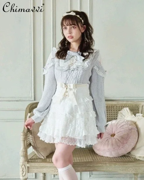 Japanese Liz Sweet Girls Bow Drawstring Slim-Fit Cute Cake Skirts New 2024 Summer Lace Lady All-Match Lolita Short Y2k Skirts
Japanese Liz Sweet Girls Bow Drawstring Slim-Fit Cute Cake Skirts New 2024 Summer Lace Lady All-Match Lolita Short Y2k Skirts