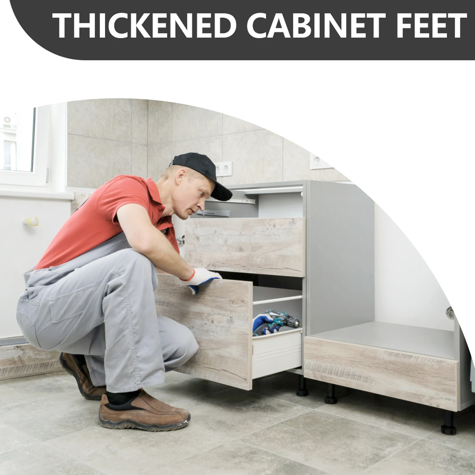 10 Sets Black PP Plastic Adjustable Cabinet Feet Clips Heightening Characteristics Furniture Protection Ventilation Suitable 
10 Sets Black PP Plastic Adjustable Cabinet Feet Clips Heightening Characteristics Furniture Protection Ventilation Suitable