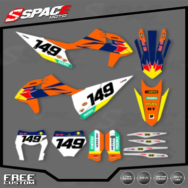 SPACE Custom Motorcycle Graphics Background Decal for KTM 125 250 300 350 450 2019-2022 SXF 2020-2023EXC Decals Stickers Kits 08
SPACE Custom Motorcycle Graphics Background Decal for KTM 125 250 300 350 450 2019-2022 SXF 2020-2023EXC Decals Stickers Kits 08