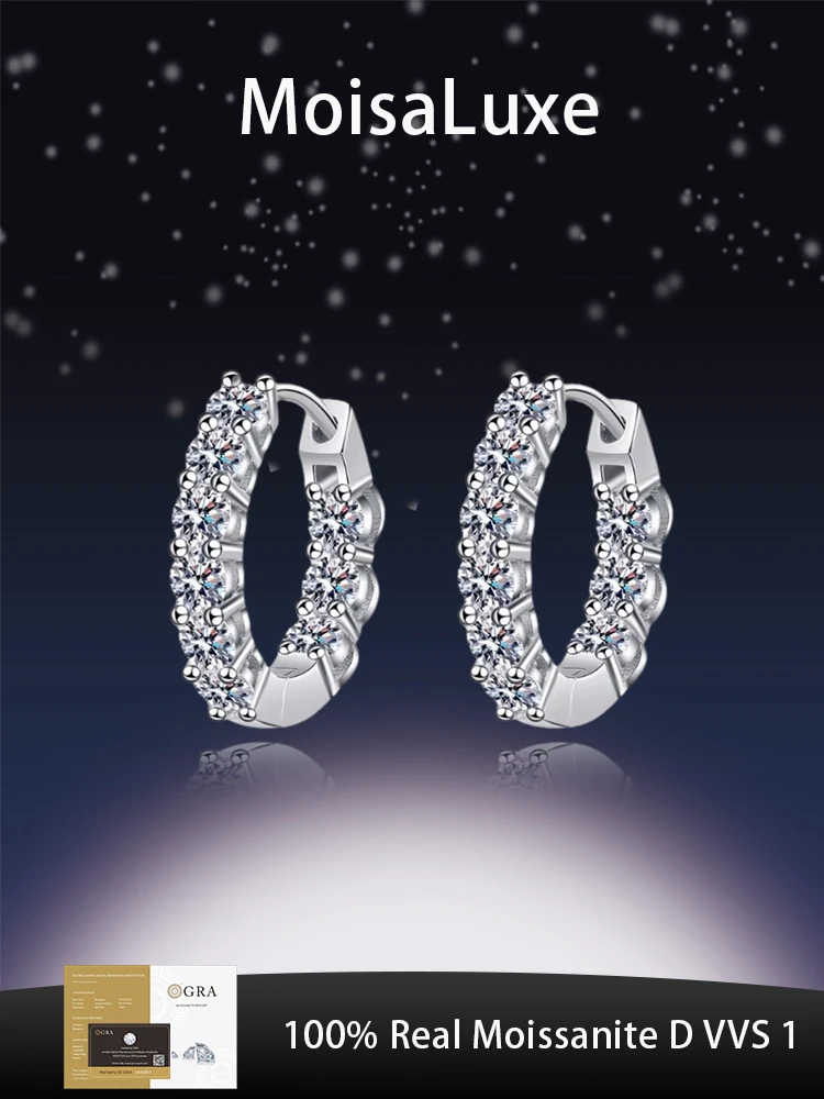 Официальный магазин MoisaLuxe GRA Moissanite Plata, серьги из стерлингового серебра 925 пробы, модные украшения для женщин, обручи для пирсинга, инкрустированные пятна
Официальный магазин MoisaLuxe GRA Moissanite Plata, серьги из стерлингового серебра 925 пробы, модные украшения для женщин, обручи для пирсинга, инкрустированные пятна