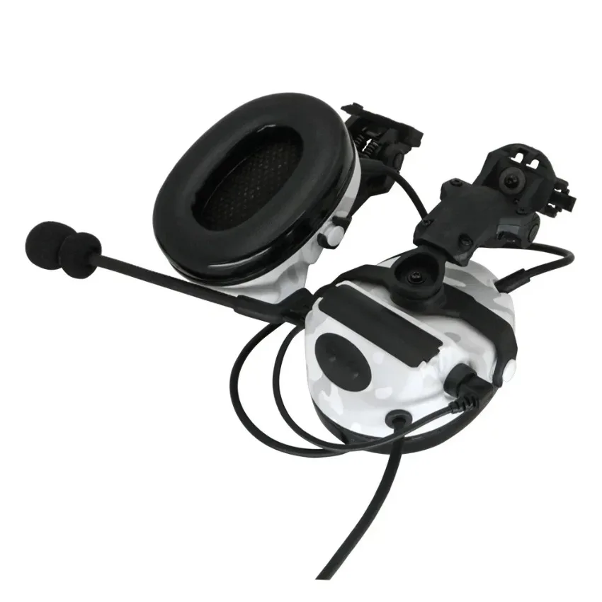 Tactical Sponge Earmuffs Airsoft Shooting Headphones TacticalCII ARC Helmet Track Adapter Bracket Headphones (MC white)
Tactical Sponge Earmuffs Airsoft Shooting Headphones TacticalCII ARC Helmet Track Adapter Bracket Headphones (MC white)