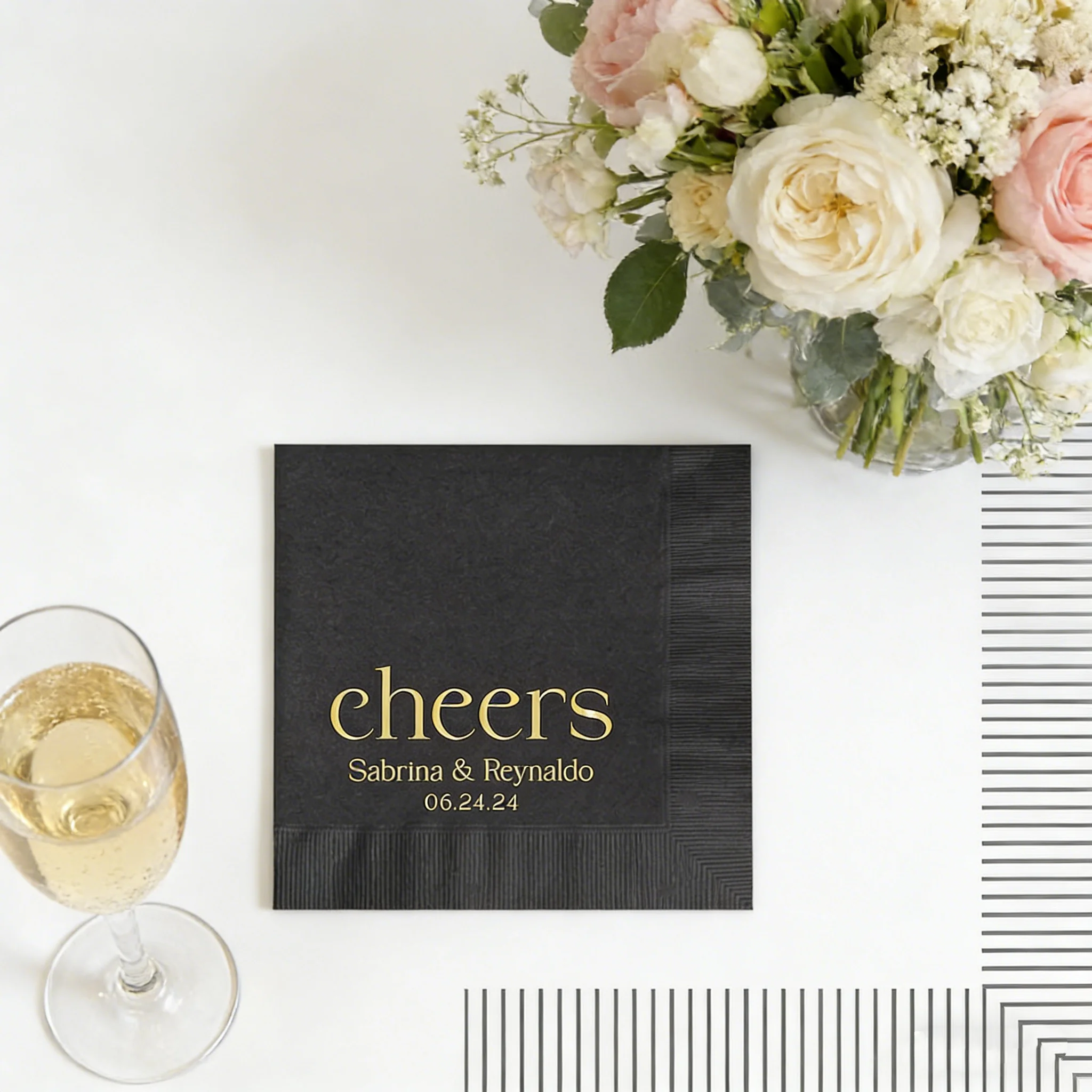 50pcs Custom Monogram Wedding Napkins Cheers Theme Beverage Cocktail Dessert Dinner Guest Towels for Rehearsal Dinner
50pcs Custom Monogram Wedding Napkins Cheers Theme Beverage Cocktail Dessert Dinner Guest Towels for Rehearsal Dinner