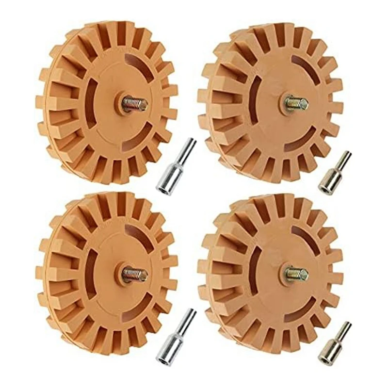 Decal Remover Vinyl Removal Tool Car Adhesive, Rubber Removal Wheel 4 Inch Rubber Drill Attachment For Cars, Rvs, 4PCS
Decal Remover Vinyl Removal Tool Car Adhesive, Rubber Removal Wheel 4 Inch Rubber Drill Attachment For Cars, Rvs, 4PCS