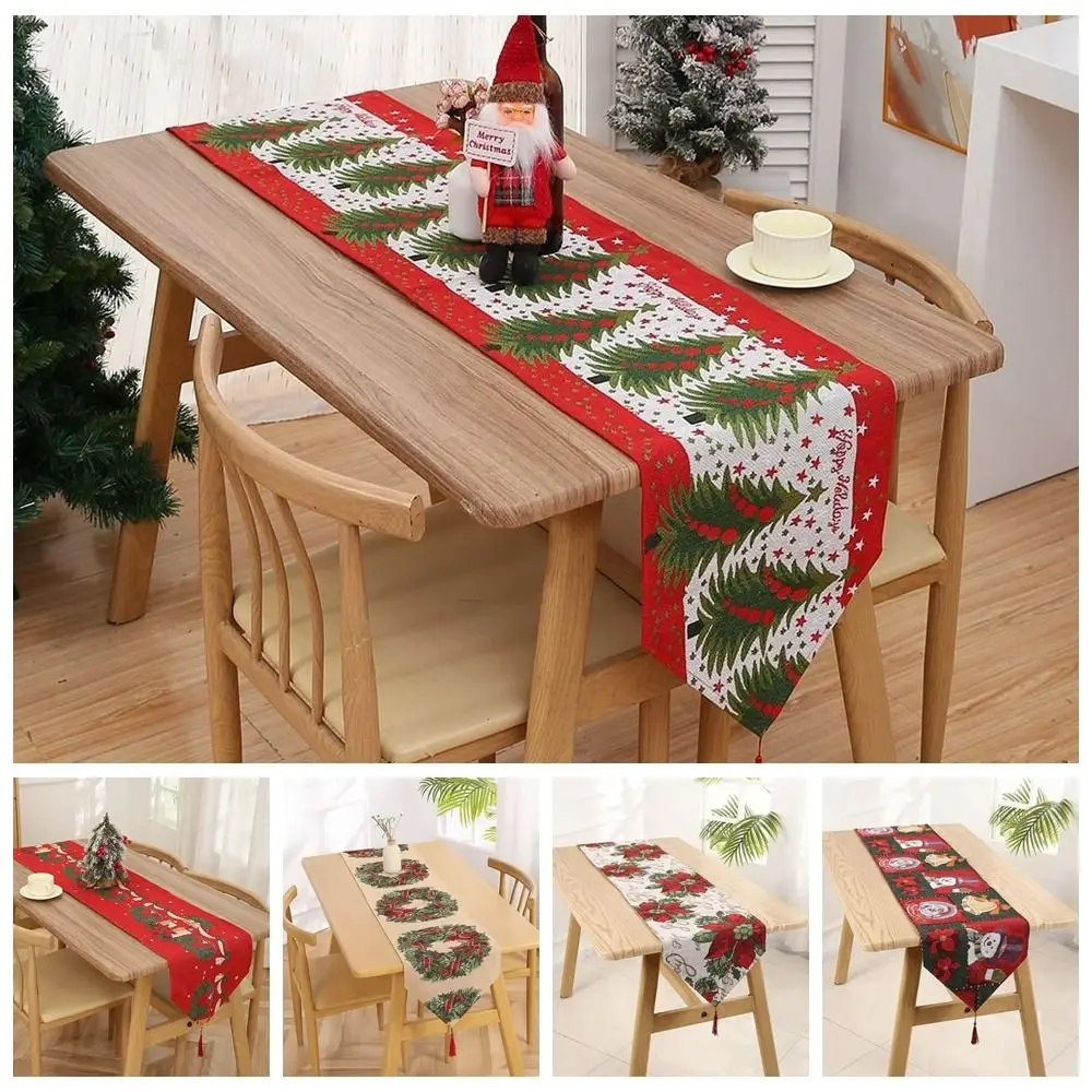 Tassel Christmas Table Runner Long Rectangle Santa Claus Tablecloth Table Flag Snowman Printed Xmas Desktop Decoration Banquet
Tassel Christmas Table Runner Long Rectangle Santa Claus Tablecloth Table Flag Snowman Printed Xmas Desktop Decoration Banquet