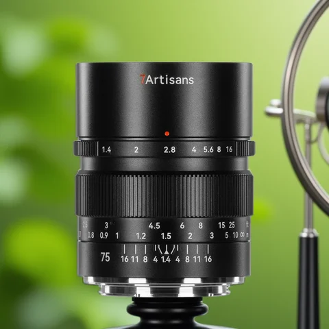 7 ช่างฝีมือ 75 มม.F1.4 Full Frame รูรับแสงขนาดใหญ่โฟกัสเลนส์กล้องสําหรับการถ่ายภาพบุคคลด้วย Sony E Canon RF Nikon Z L