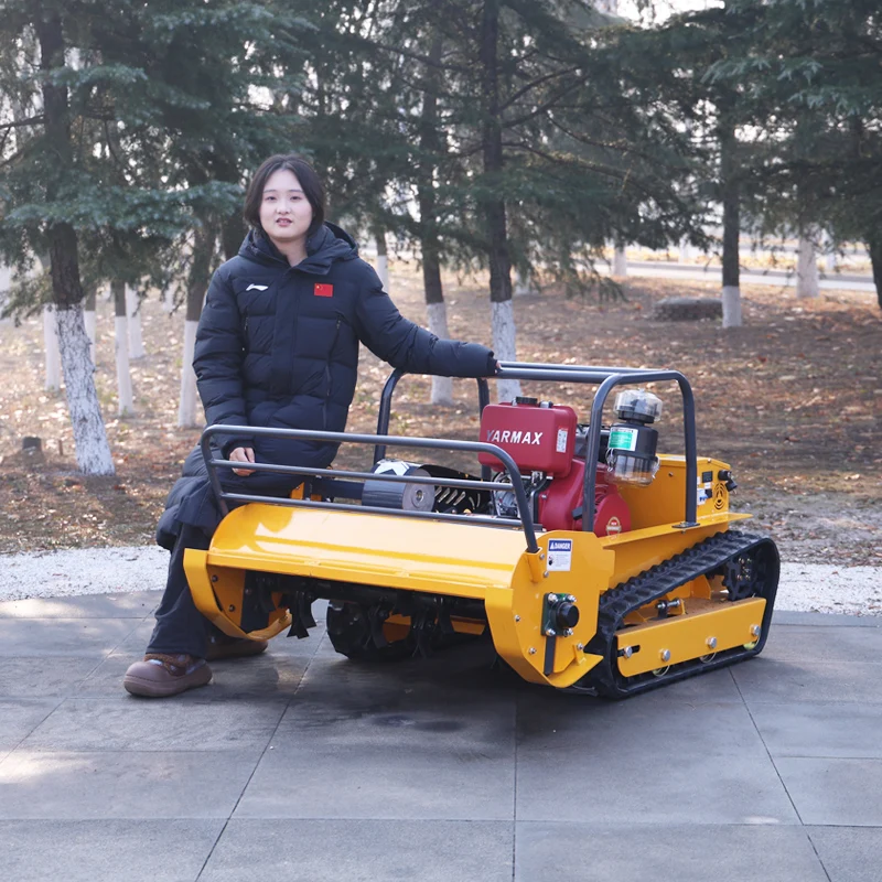 Customized Industrial Grade 4-Stroke Remote Operated Track flail Mower for Rugged Terrain Long Grass Slopes Roadside Clearing
Customized Industrial Grade 4-Stroke Remote Operated Track flail Mower for Rugged Terrain Long Grass Slopes Roadside Clearing