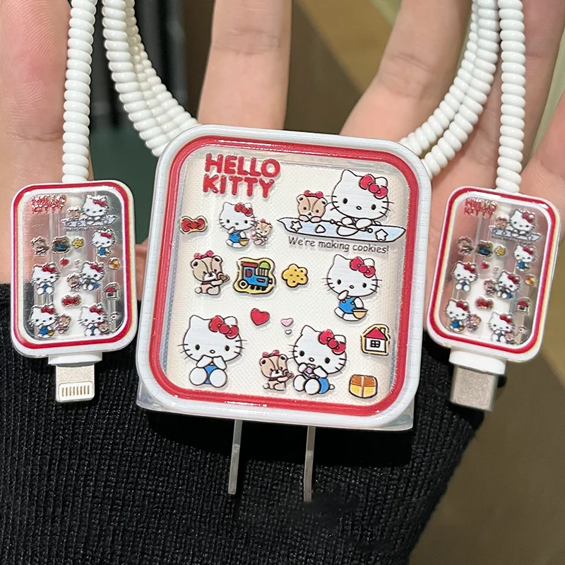 Набор Каваий для защиты кабеля Hello Kitty для Apple iPhone 18/20 Вт, чехол для зарядки, Силиконовый протектор USB, чехол для передачи данных
Набор Каваий для защиты кабеля Hello Kitty для Apple iPhone 18/20 Вт, чехол для зарядки, Силиконовый протектор USB, чехол для передачи данных