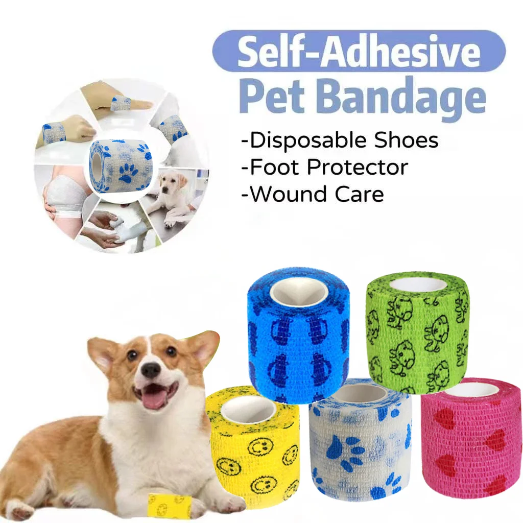 Pet Dog Cat Medical Breathable Elastic Bandage Non-woven Pet Self Adherent Wound Outdoor Retractable Sports Tape Dog Accessories
Pet Dog Cat Medical Breathable Elastic Bandage Non-woven Pet Self Adherent Wound Outdoor Retractable Sports Tape Dog Accessories