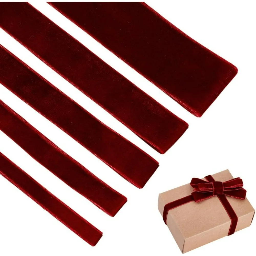 95 ярдов винно-красной бархатной ленты, односторонняя бархатная лента, 5 размеров, мягкие красные атласные ленты для бантов и повязок для волос
95 ярдов винно-красной бархатной ленты, односторонняя бархатная лента, 5 размеров, мягкие красные атласные ленты для бантов и повязок для волос