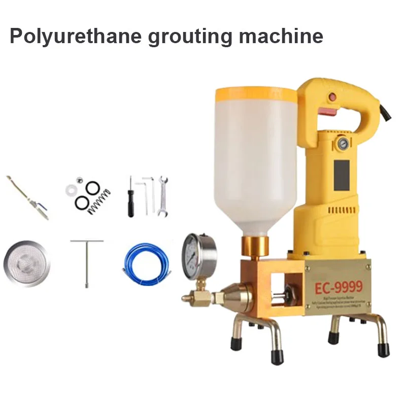 High-Pressure Grouting Machine Epoxy/Polyurethane Grouting Liquid Leakage Tools Blockage Measuring Equipment 910W/1100W
High-Pressure Grouting Machine Epoxy/Polyurethane Grouting Liquid Leakage Tools Blockage Measuring Equipment 910W/1100W