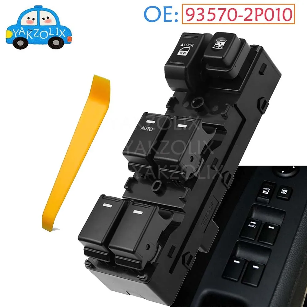 For Kia Sorento R 2011 2012 2013 Left-Hand Master Driver Side Electric Power Lifter Window Switch Button Parts 93570-2P010
For Kia Sorento R 2011 2012 2013 Left-Hand Master Driver Side Electric Power Lifter Window Switch Button Parts 93570-2P010